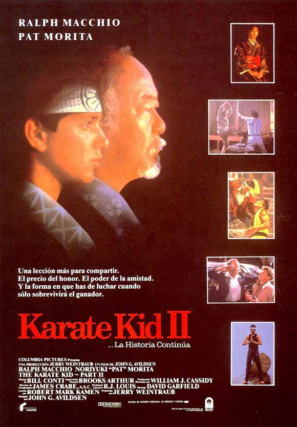 The Karate Kid: Part 2 Movie Poster Print showcasing iconic martial arts imagery.