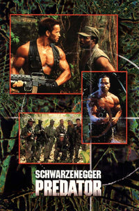 Predator Movie Poster Print featuring iconic action film imagery.