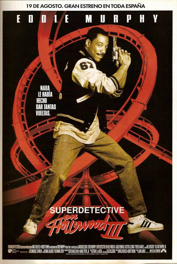 Beverly Hills Cop 3 Movie Poster Print showcasing iconic scenes.