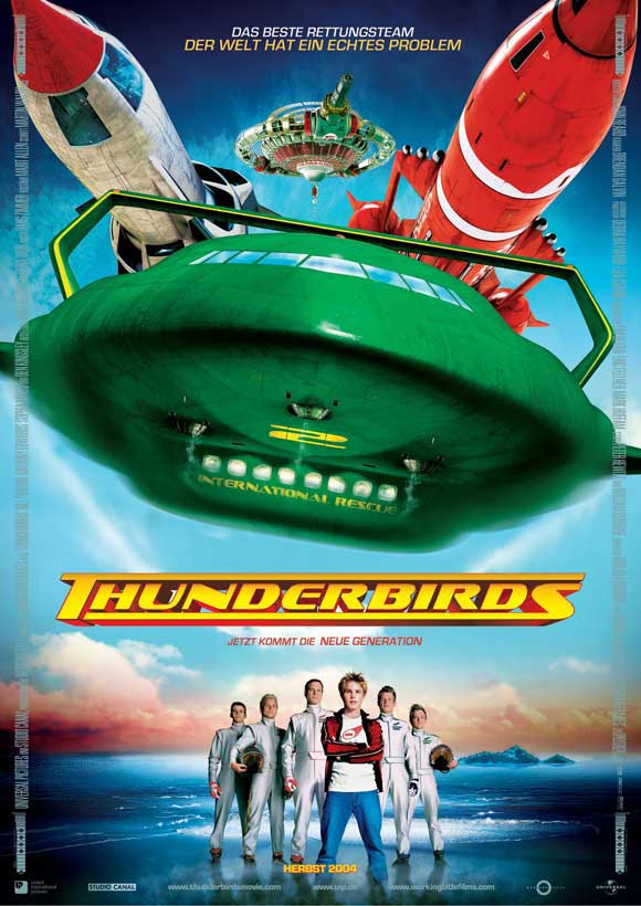 Thunderbirds Movie Poster Print featuring classic sci-fi art