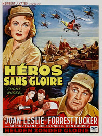 Flight Nurse Movie Poster Print featuring dynamic artwork