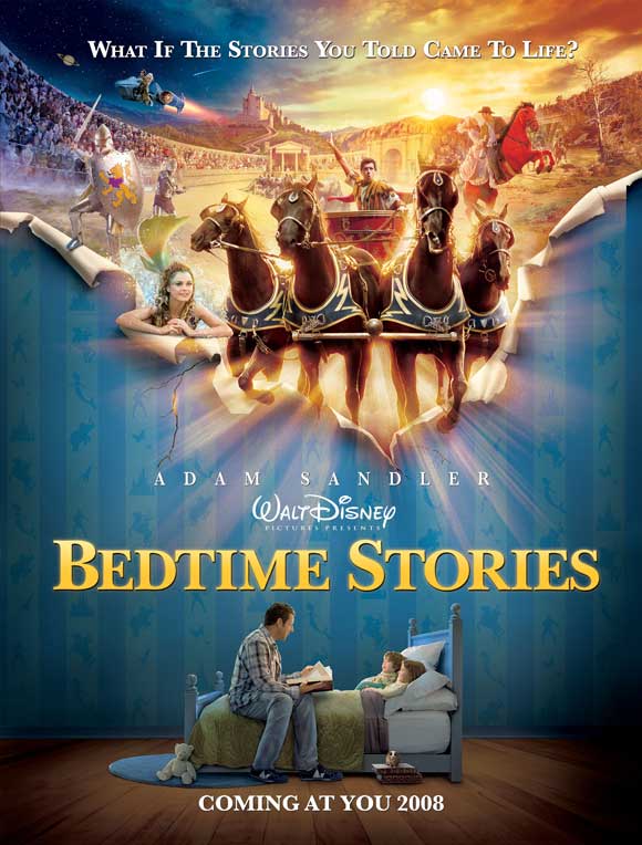 Bedtime Stories Movie Poster Print featuring whimsical imagery