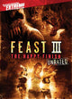 Feast 3: The Happy Finish Movie Poster featuring vibrant colors and animated design.