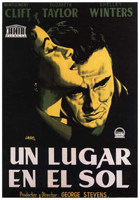 A Place in the Sun Movie Poster Print showcasing classic cinema.