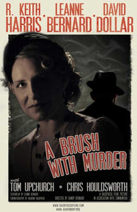 A Brush with Murder Movie Poster Print showcasing suspenseful cinematic art.