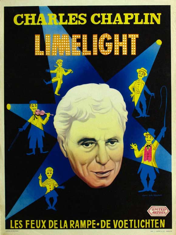 Limelight Movie Poster Print showcasing classic film art with vibrant colors.