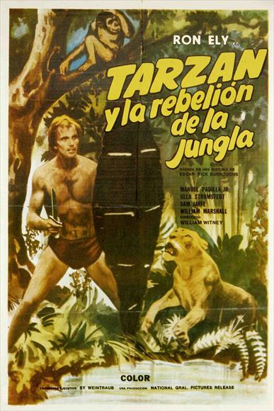 Tarzan's Jungle Rebellion Movie Poster Print featuring Tarzan in action.