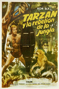 Tarzan's Jungle Rebellion Movie Poster Print featuring Tarzan in action.