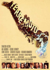 Earthquake Movie Poster Print displaying thrilling film art.