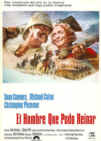 The Man Who Would Be King Movie Poster Print showcasing classic film artwork.