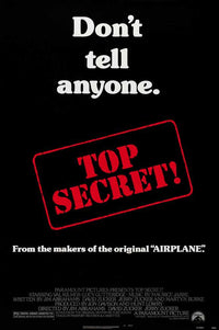 Top Secret! Movie Poster Print showcasing iconic comedy film art.