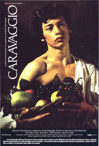 Caravaggio movie poster print showcasing dramatic art style.