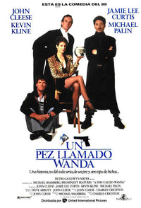 A Fish Called Wanda Movie Poster Print showcasing iconic film imagery.