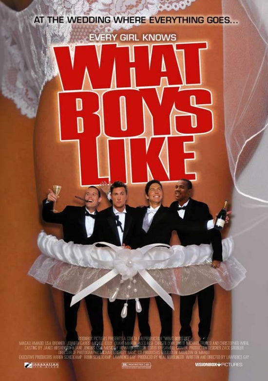 What Boys Like Movie Poster Print showcasing vibrant cinematic artwork.