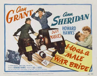 I Was a Male War Bride movie poster print, vintage film decor
