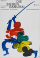 Seven Samurai Movie Poster Print showcasing classic film art.
