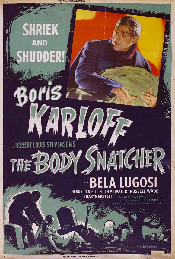 The Body Snatcher Movie Poster Print showcasing horror film art.