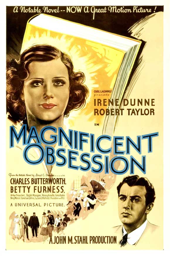 Magnificent Obsession Movie Poster Print showcasing classic cinema art.