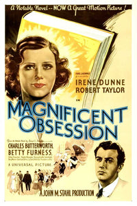 Magnificent Obsession Movie Poster Print showcasing classic cinema art.