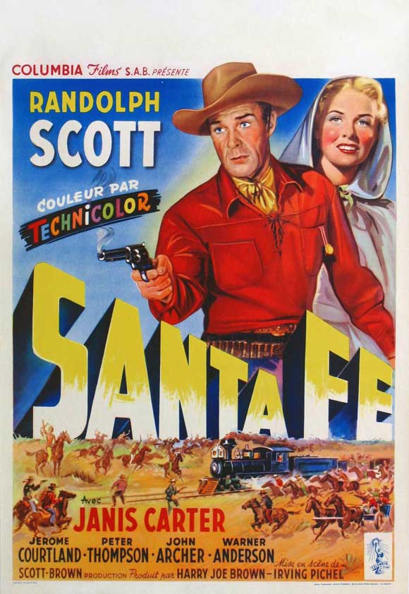 Santa Fe Movie Poster Print - Vintage Artwork for Film Lovers