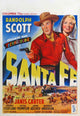 Santa Fe Movie Poster Print - Vintage Artwork for Film Lovers