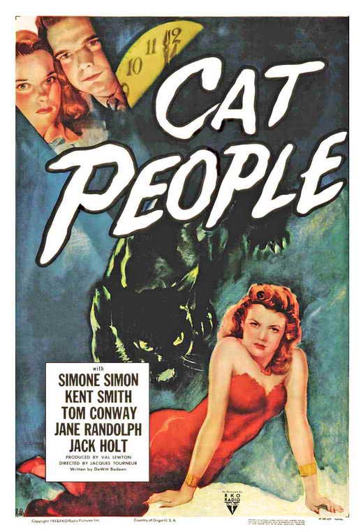Cat People Movie Poster Print showcasing classic cinematic charm.