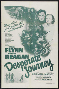 Desperate Journey Movie Poster Print showcasing dramatic visuals.