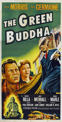 The Green Buddha Movie Poster Print showcasing tranquility and enlightenment.