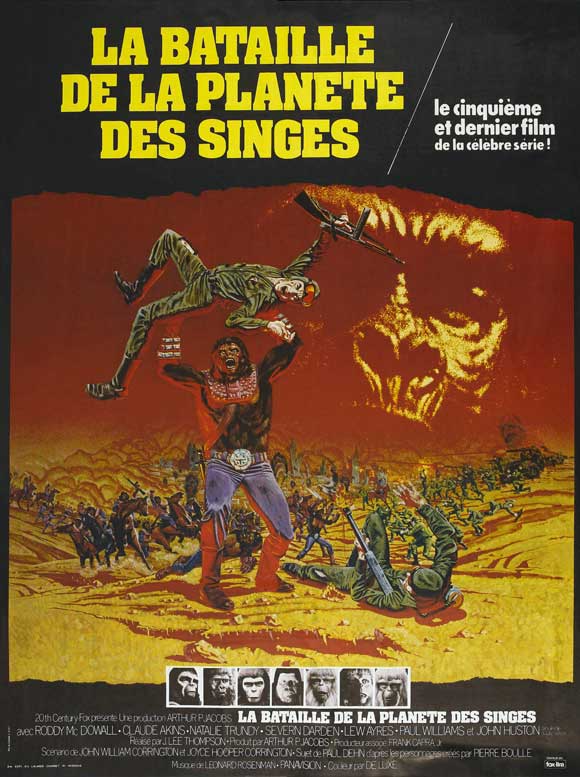 Battle for the Planet of the Apes Movie Poster Print showcasing iconic film art.