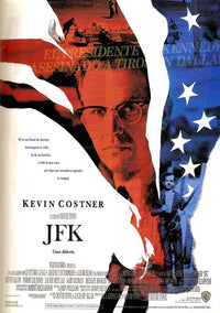 JFK Movie Poster Print featuring iconic imagery of John F. Kennedy.