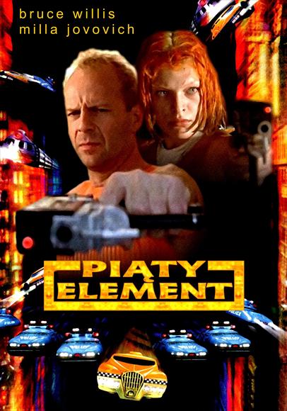 The Fifth Element Movie Poster Print featuring vibrant sci-fi artwork.