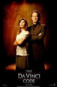The Da Vinci Code Movie Poster Print featuring iconic artwork.