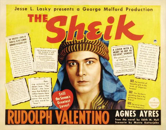 The Sheik Movie Poster Print showcasing classic film artwork.