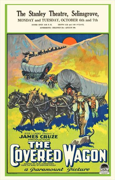 The Covered Wagon Movie Poster Print (11x17) - Classic Film Art