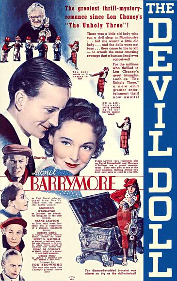 The Devil Doll Movie Poster Print showcasing classic horror art.