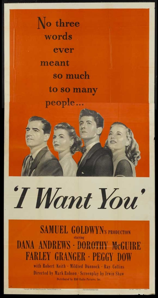 I Want You Movie Poster Print, iconic artwork for home decor.