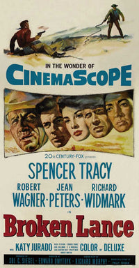 Broken Lance Movie Poster Print showcasing classic film art.