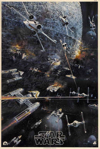 Star Wars Movie Poster Print featuring iconic imagery from the franchise.