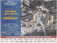Moonraker Movie Poster Print featuring iconic James Bond imagery.