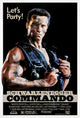Commando Movie Poster Print showcasing action-packed imagery.