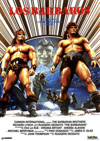 The Barbarians Movie Poster Print showcasing classic adventure cinema art.