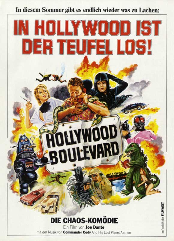 Hollywood Boulevard Movie Poster Print showcasing iconic street art