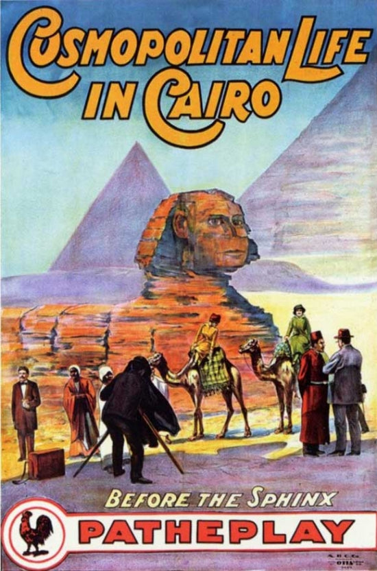 Cosmopolitan Life in Cairo, Egypt Movie Poster showcasing vibrant city life.