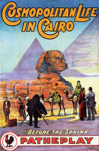 Cosmopolitan Life in Cairo, Egypt Movie Poster showcasing vibrant city life.