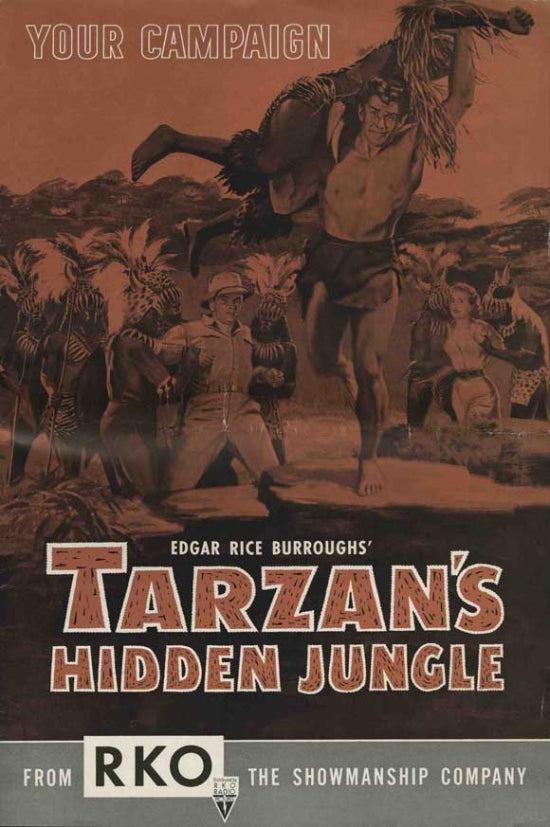 Tarzan's Hidden Jungle Movie Poster Print showcasing vibrant jungle adventure.
