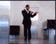 Dwayne Johnson in gray suit from Get Smart movie photo print.