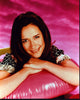 Jennifer Love Hewitt lounging on pink inflatable ring photo print.