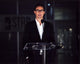 Tom Cavanagh as Harrison Wells speaking at podium photo print