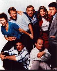 Cheers Cast Posed Together Photo Print featuring iconic sitcom characters.