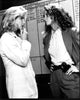 Isabella Hofmann and Melissa Leo in black and white photo print from Homicide: Life on the Street.